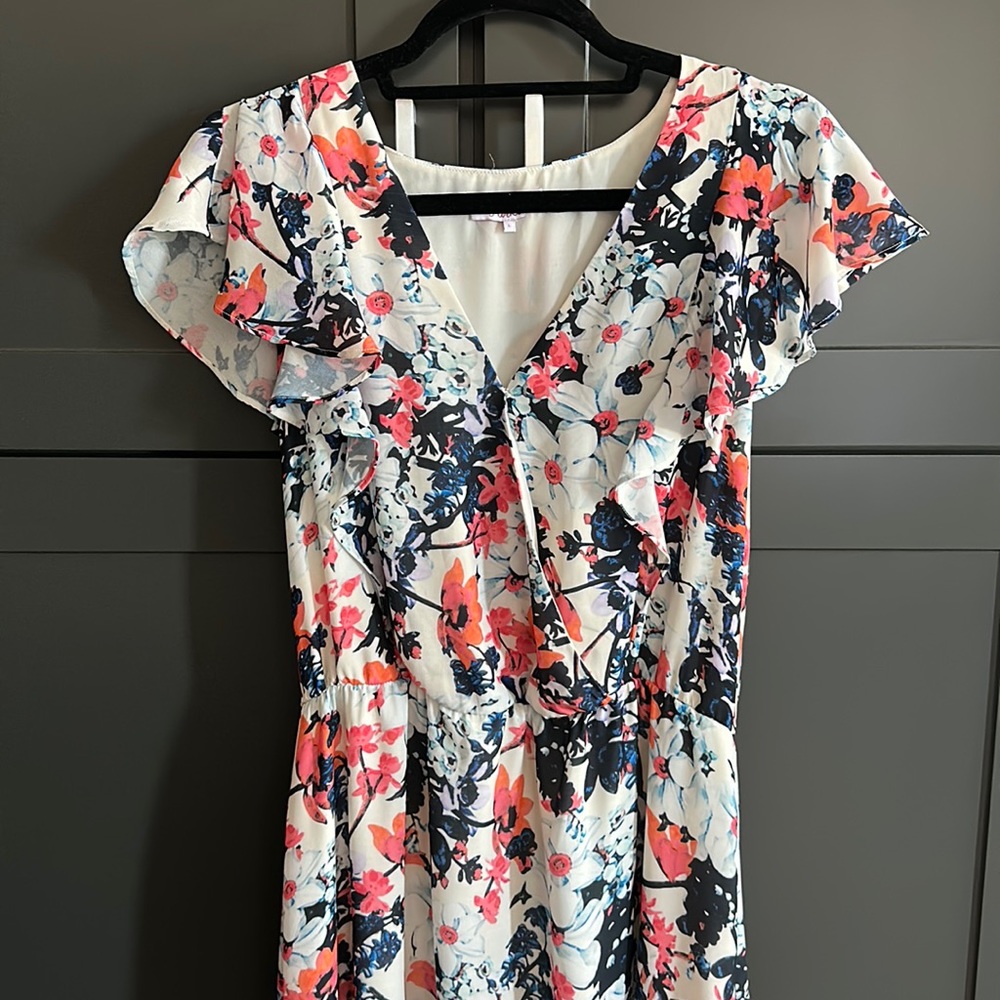 Parker Wisteria High-Low Midi Dress
